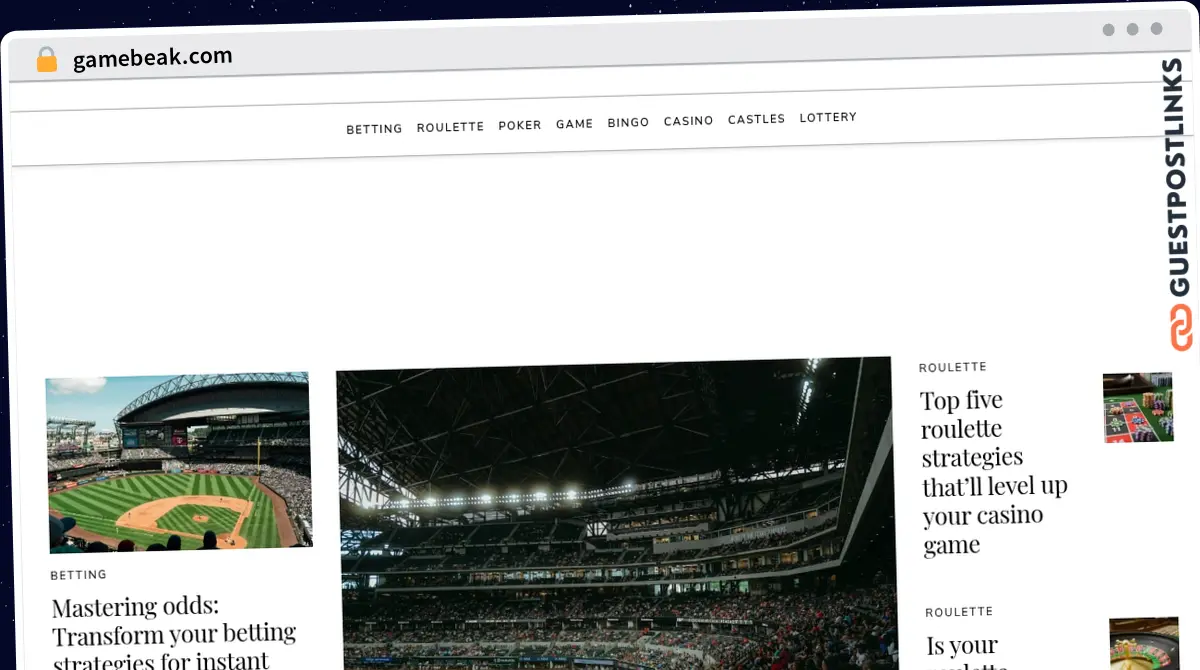 Publish Guest Post on gamebeak.com