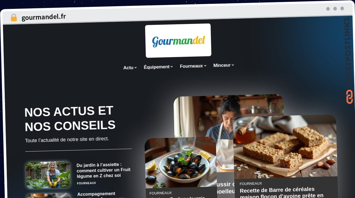 Publish Guest Post on gourmandel.fr