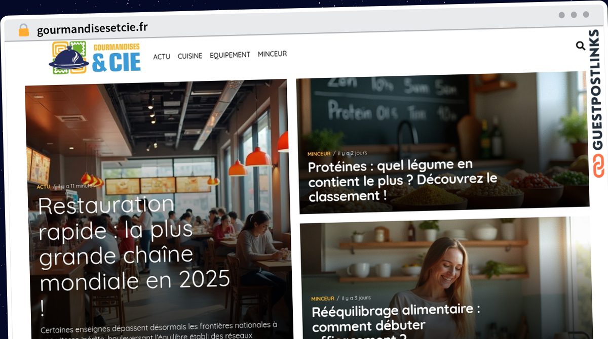 Publish Guest Post on gourmandisesetcie.fr