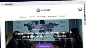 Publish Guest Post on guideb2b.fr