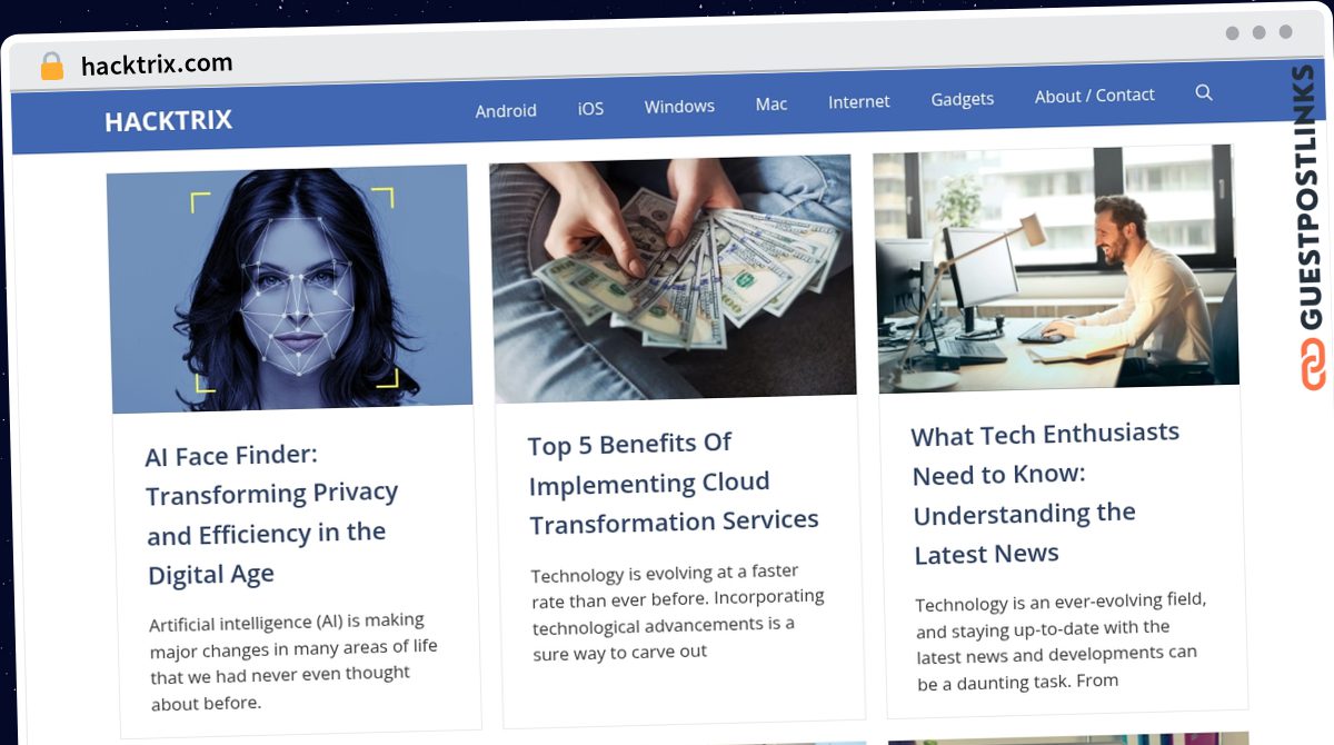 Publish Guest Post on hacktrix.com