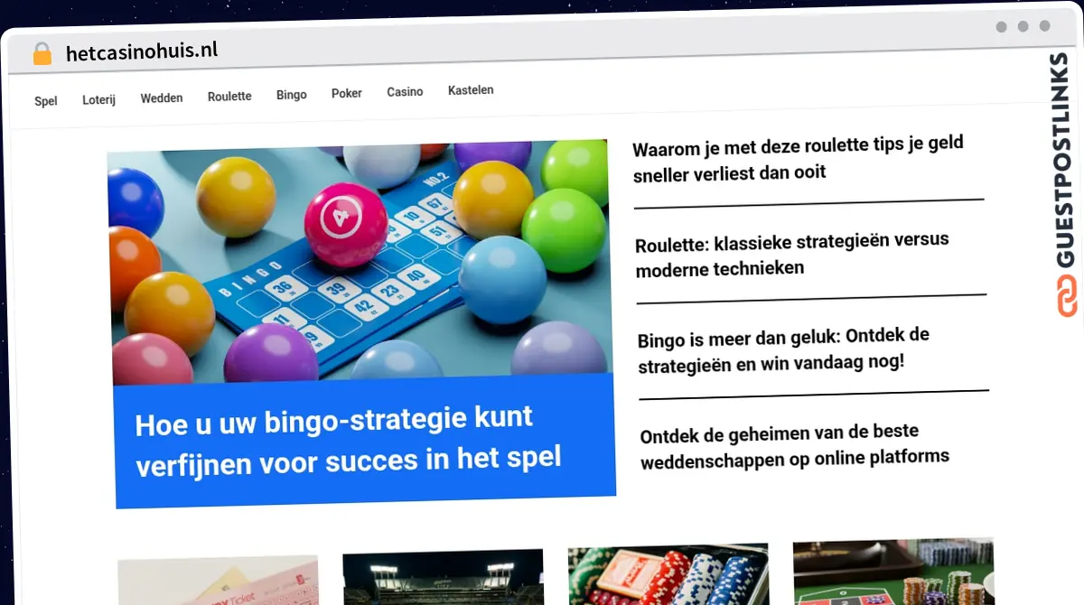 Publish Guest Post on hetcasinohuis.nl