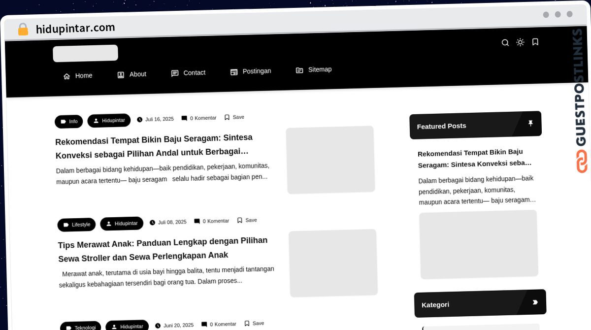 Publish Guest Post on hidupintar.com