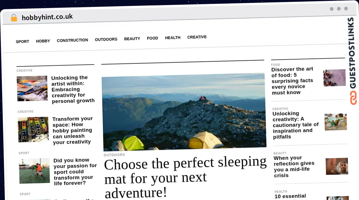 Publish Guest Post on hobbyhint.co.uk