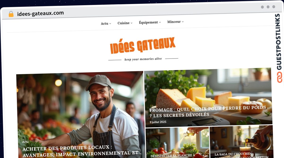 Publish Guest Post on idees-gateaux.com