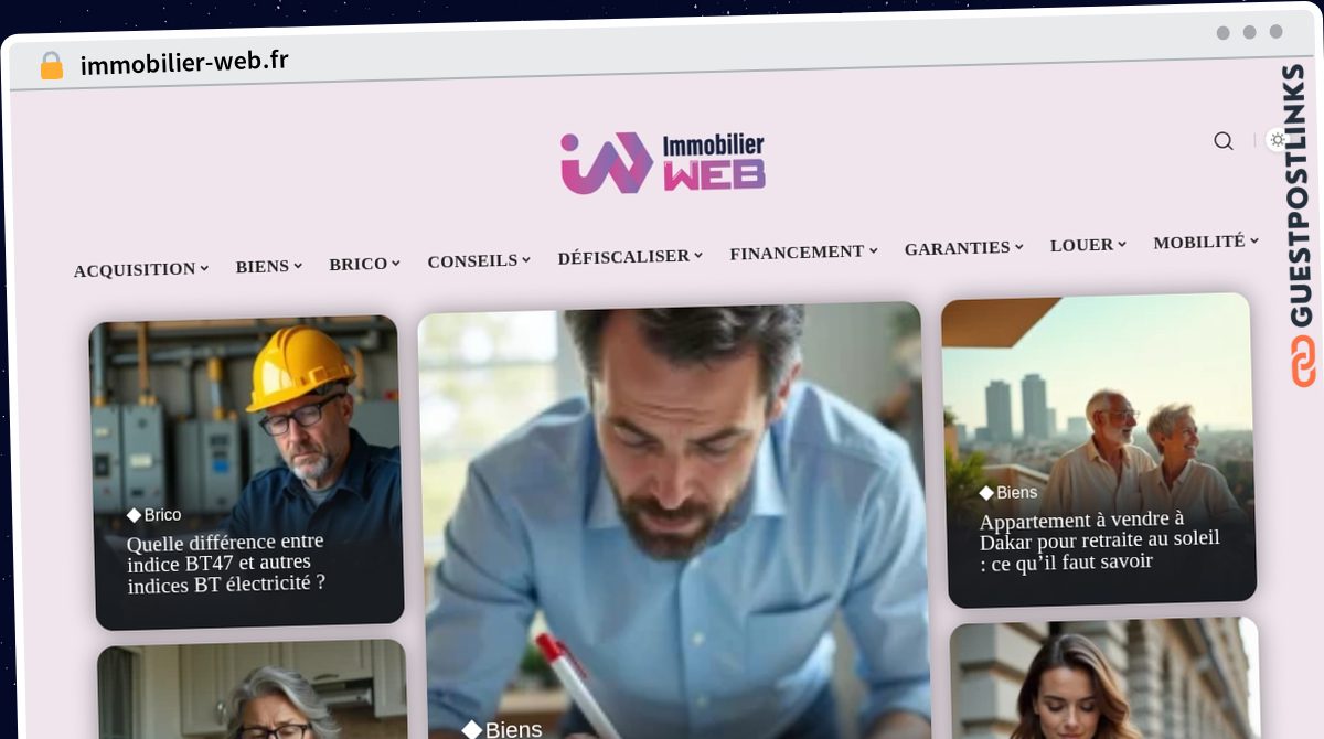 Publish Guest Post on immobilier-web.fr