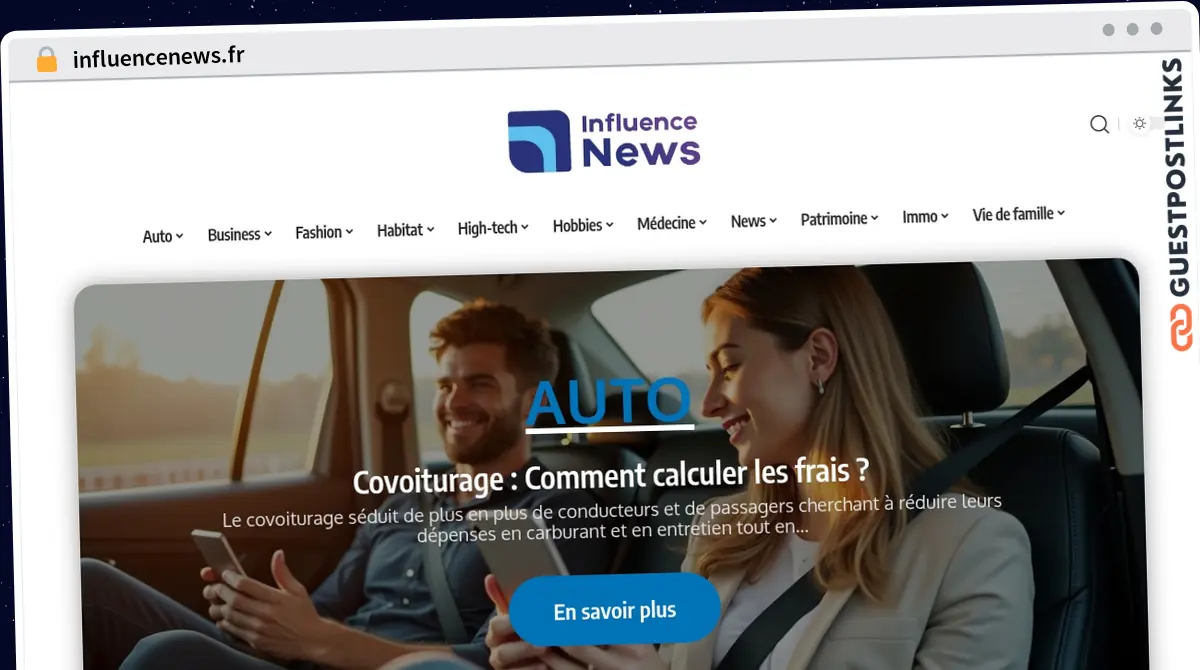 Publish Guest Post on influencenews.fr