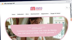 Publish Guest Post on info-mariage.net