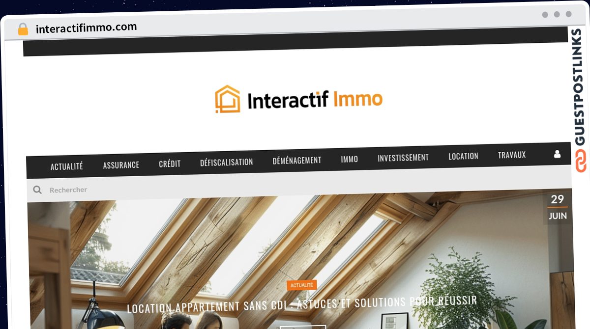 Publish Guest Post on interactifimmo.com