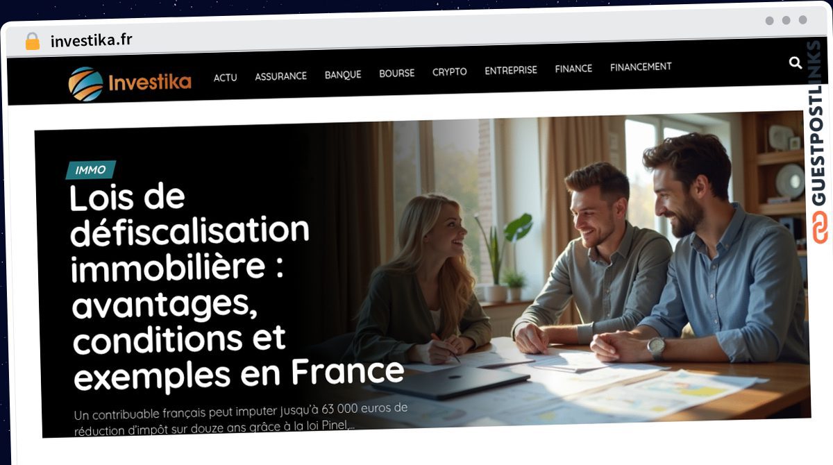 Publish Guest Post on investika.fr