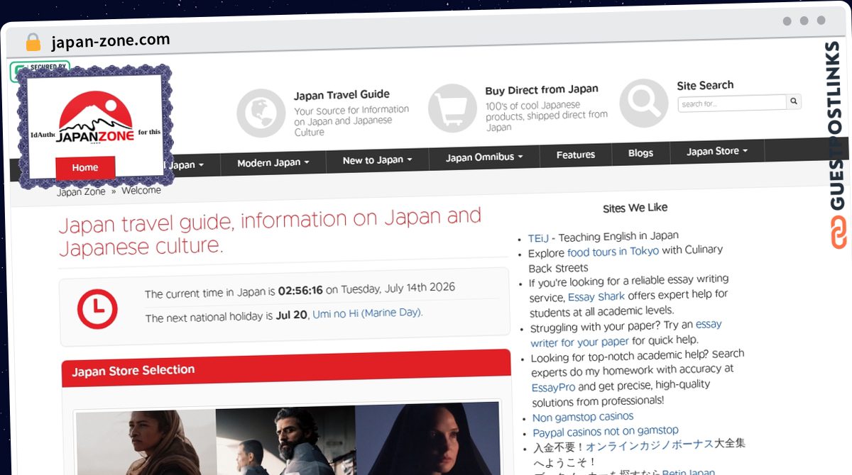 Publish Guest Post on japan-zone.com
