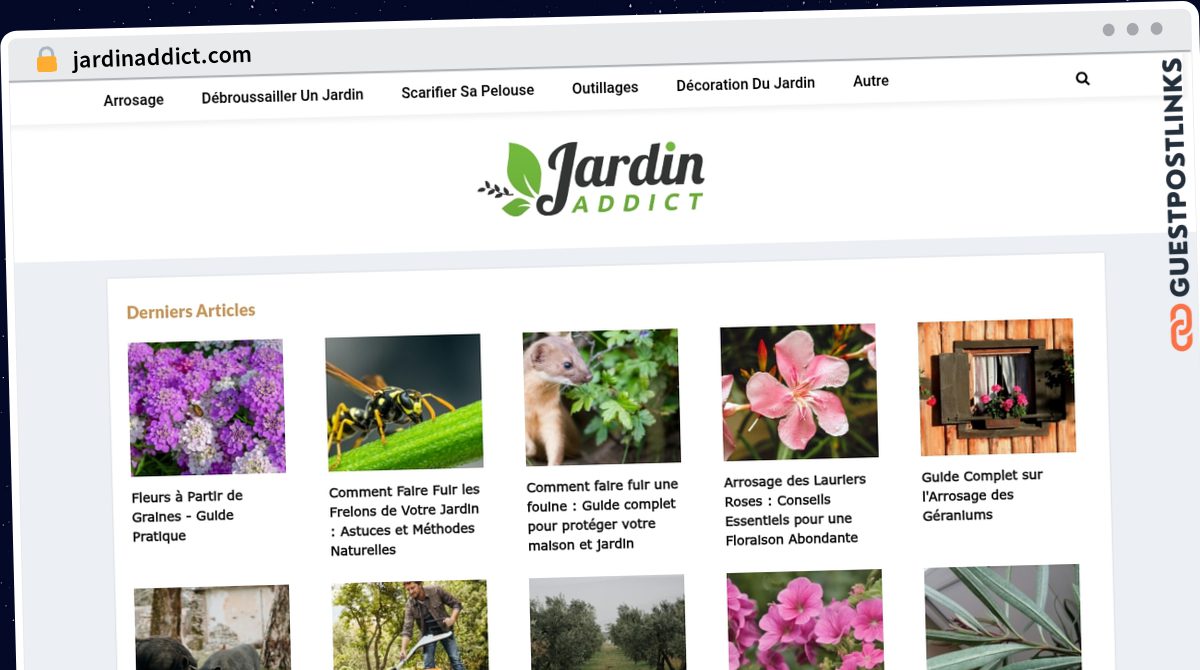 Publish Guest Post on jardinaddict.com