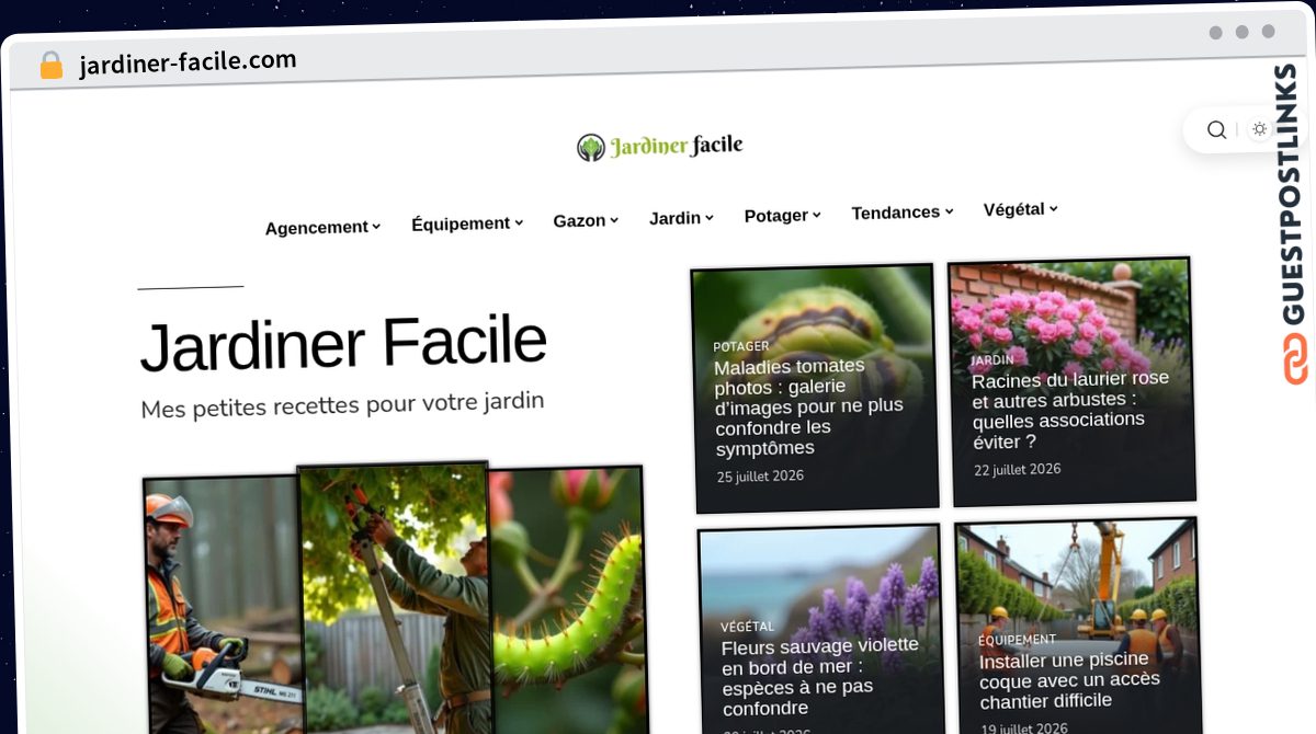 Publish Guest Post on jardiner-facile.com