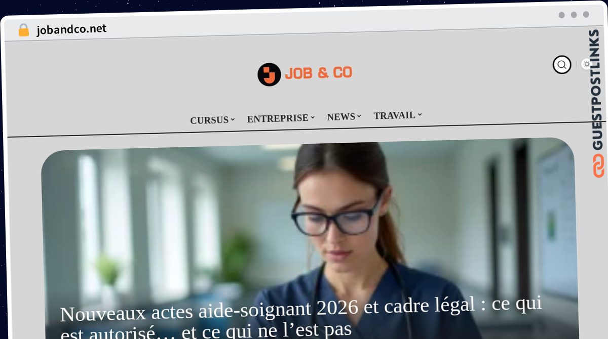 Publish Guest Post on jobandco.net
