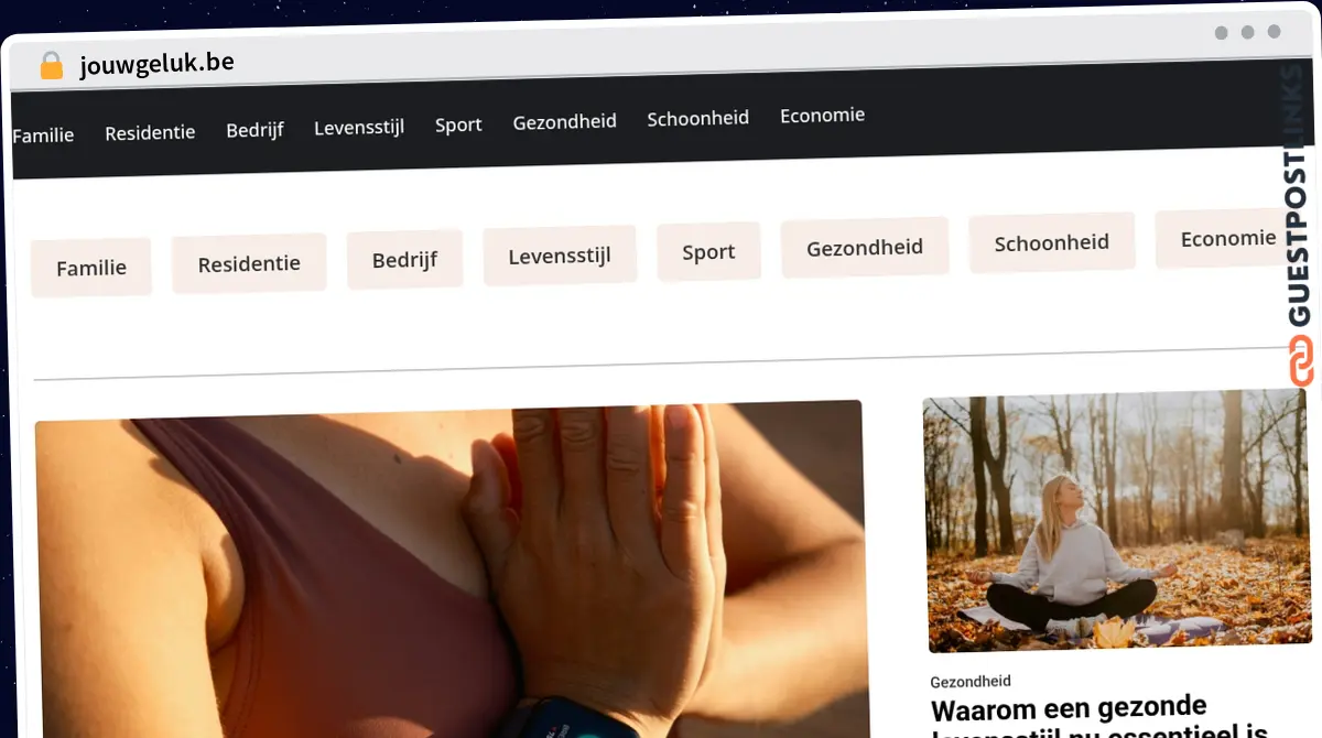 Publish Guest Post on jouwgeluk.be