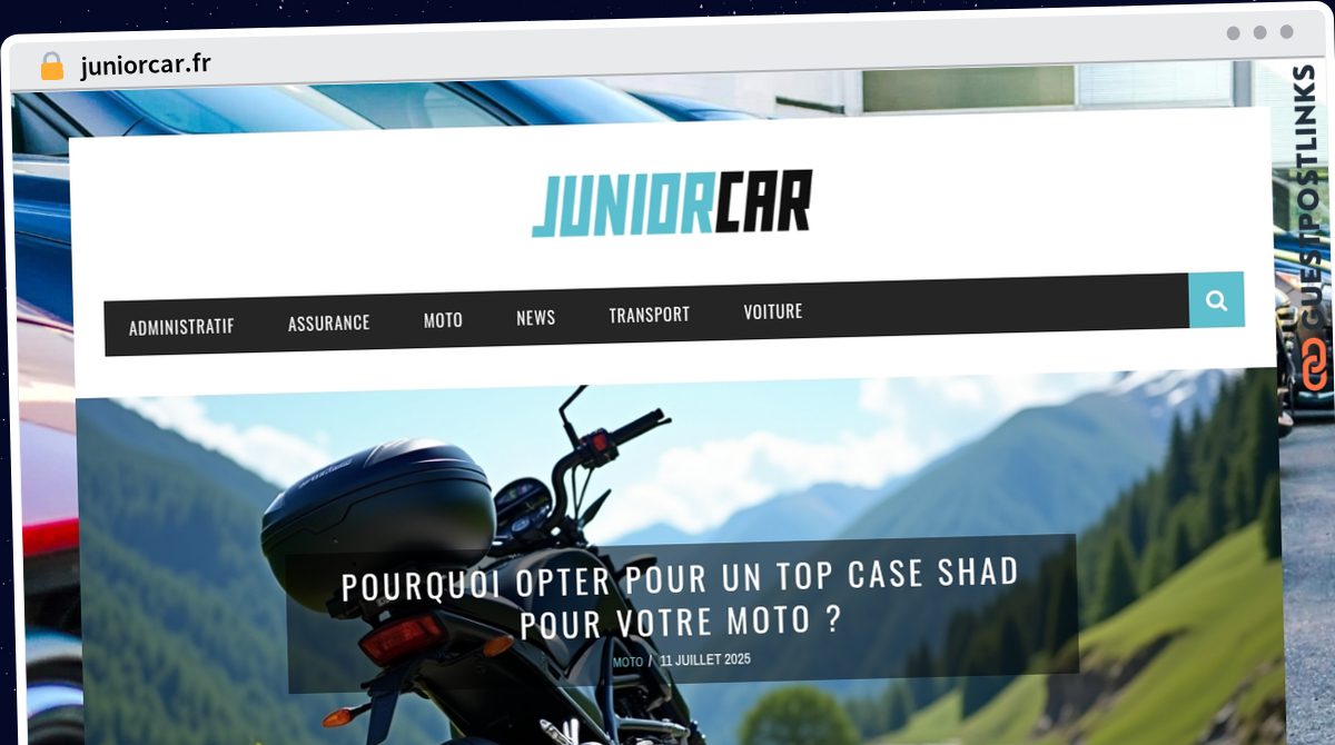 Publish Guest Post on juniorcar.fr