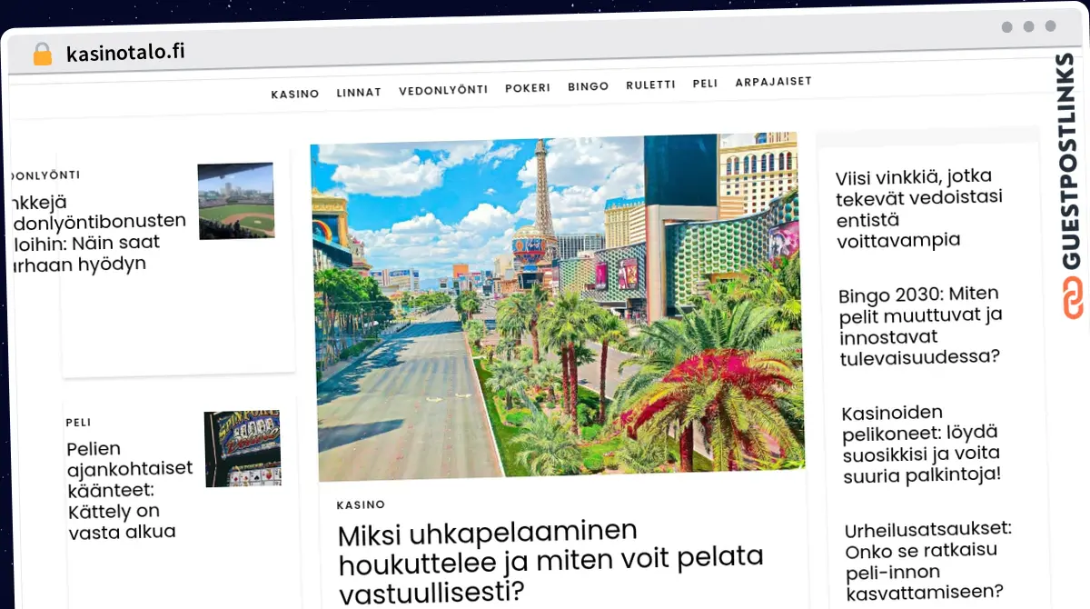 Publish Guest Post on kasinotalo.fi