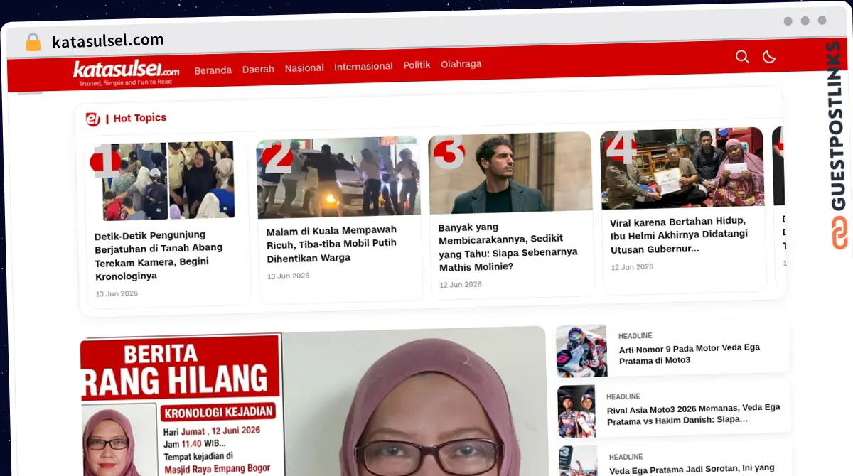 Publish Guest Post on katasulsel.com