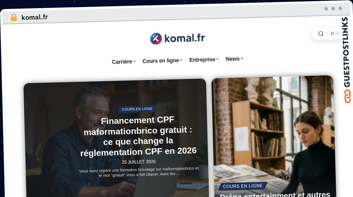 Publish Guest Post on komal.fr
