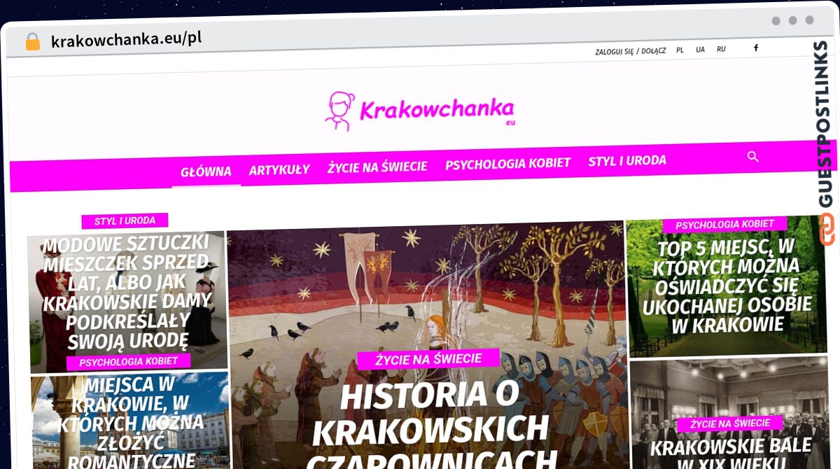 Publish Guest Post on krakowchanka.eu/pl