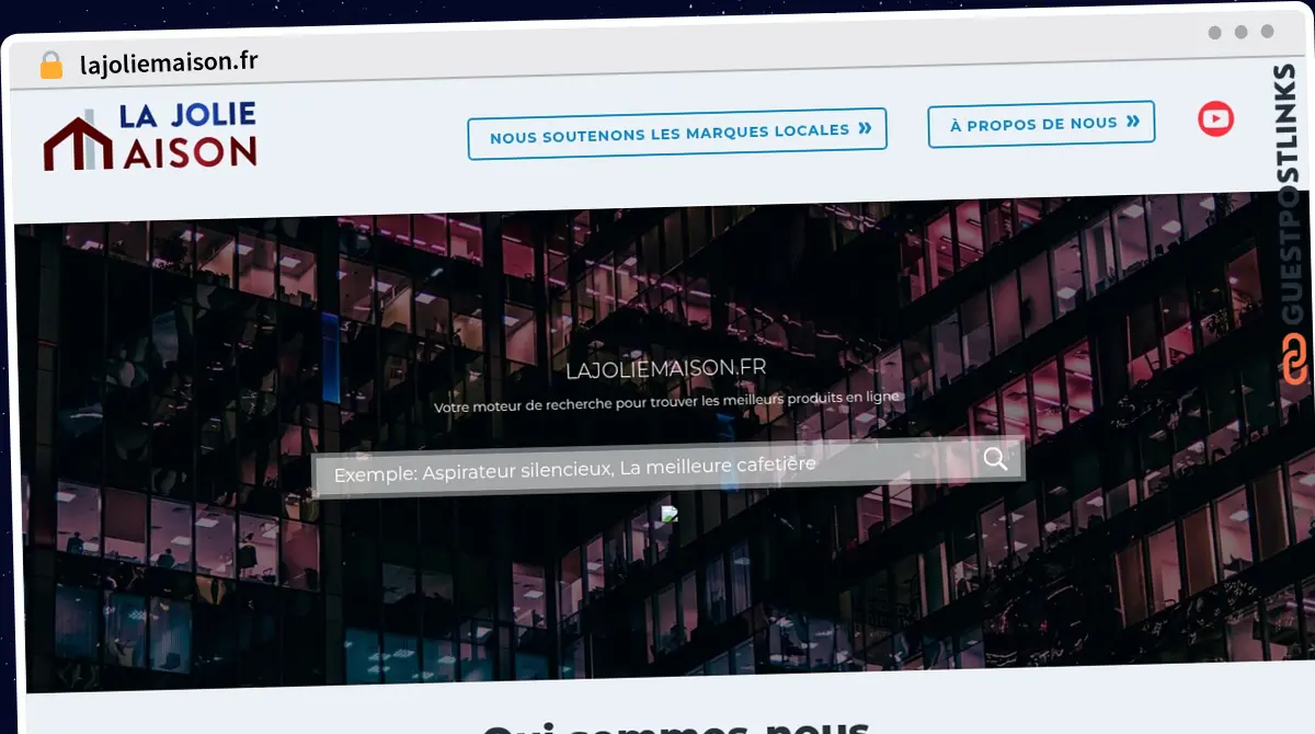 Publish Guest Post on lajoliemaison.fr