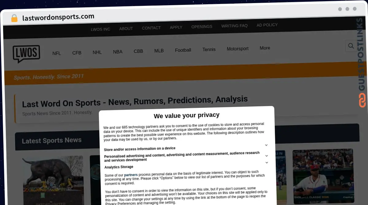Publish Guest Post on lastwordonsports.com