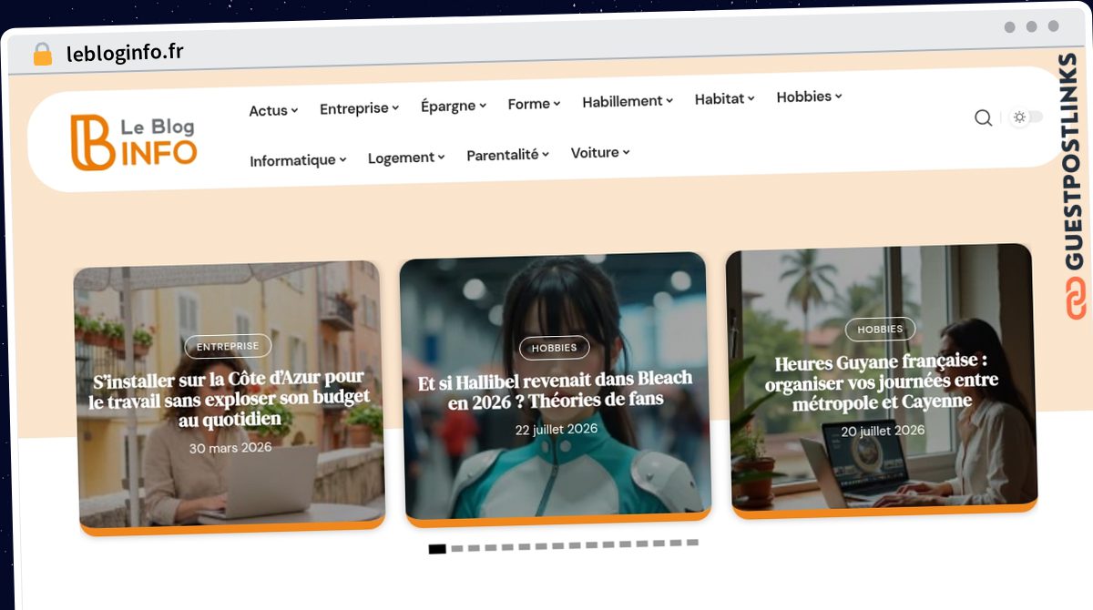 Publish Guest Post on lebloginfo.fr