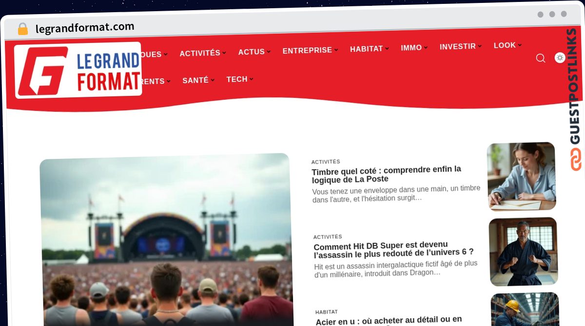 Publish Guest Post on legrandformat.com