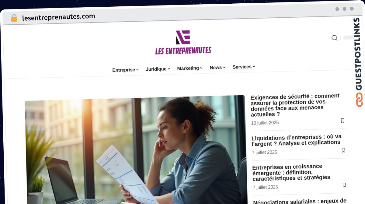 Publish Guest Post on lesentreprenautes.com
