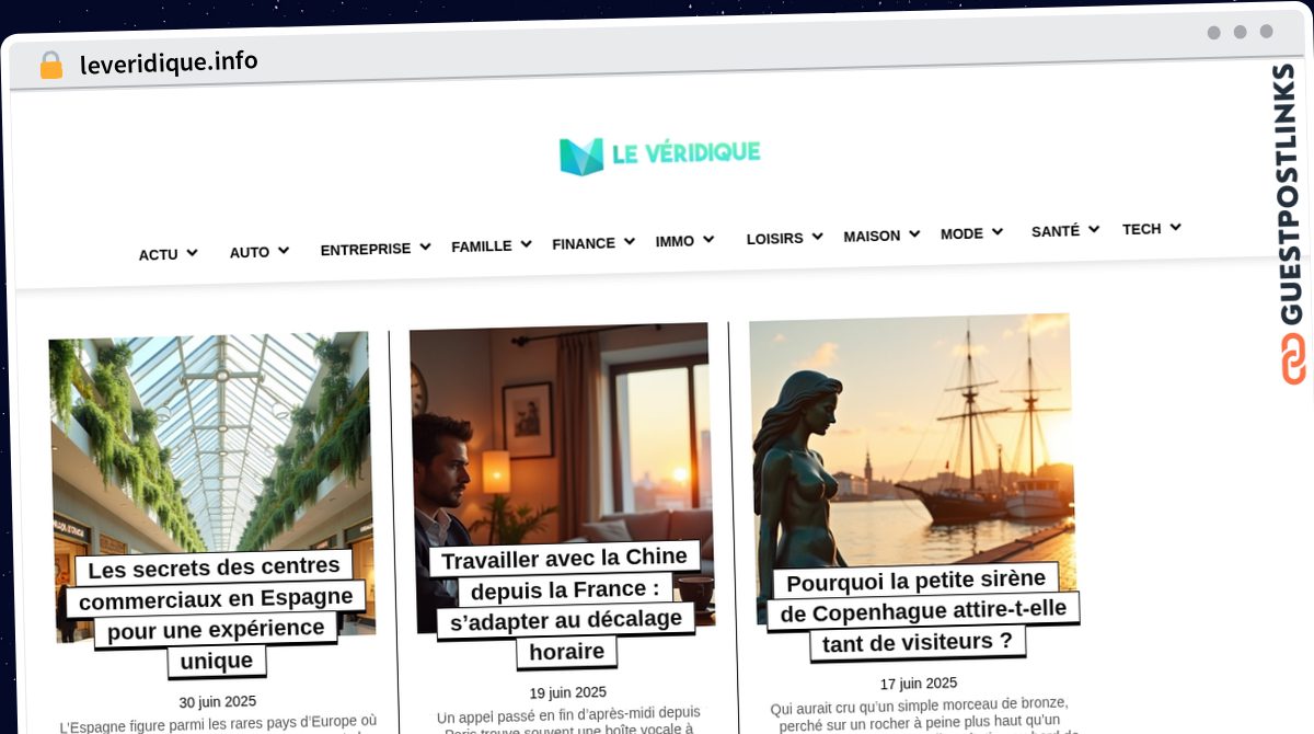 Publish Guest Post on leveridique.info