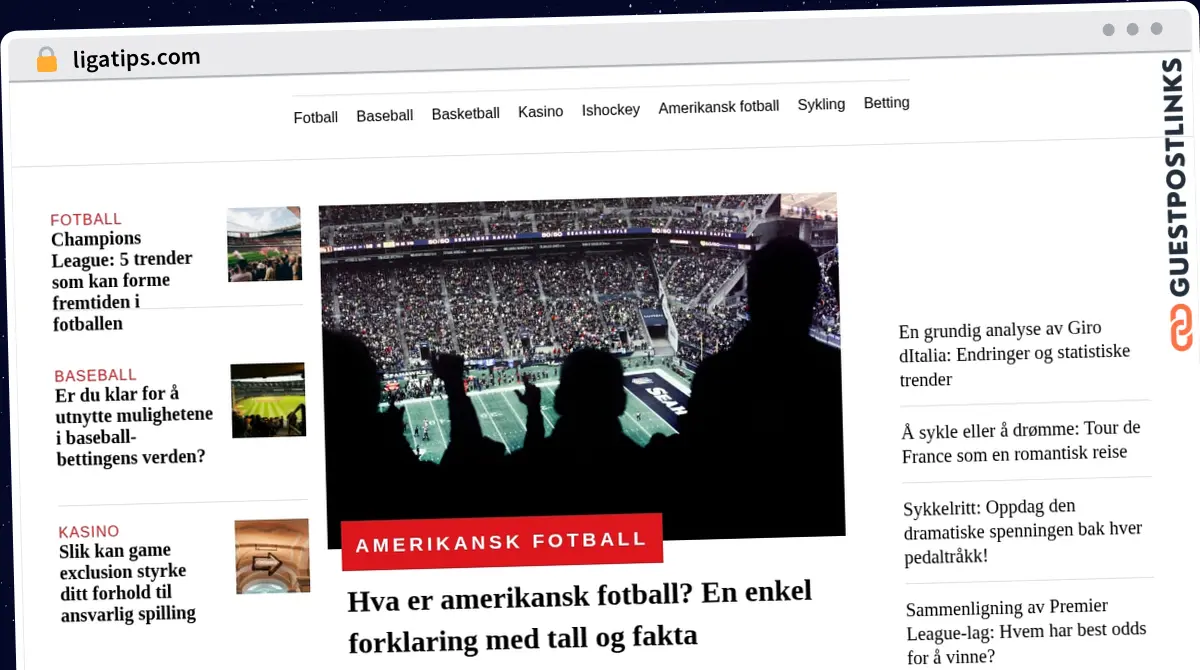 Publish Guest Post on ligatips.com