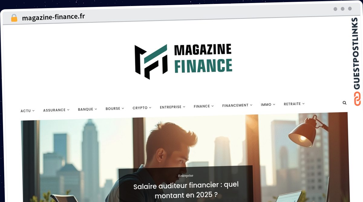 Publish Guest Post on magazine-finance.fr