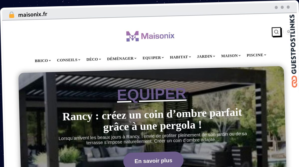 Publish Guest Post on maisonix.fr