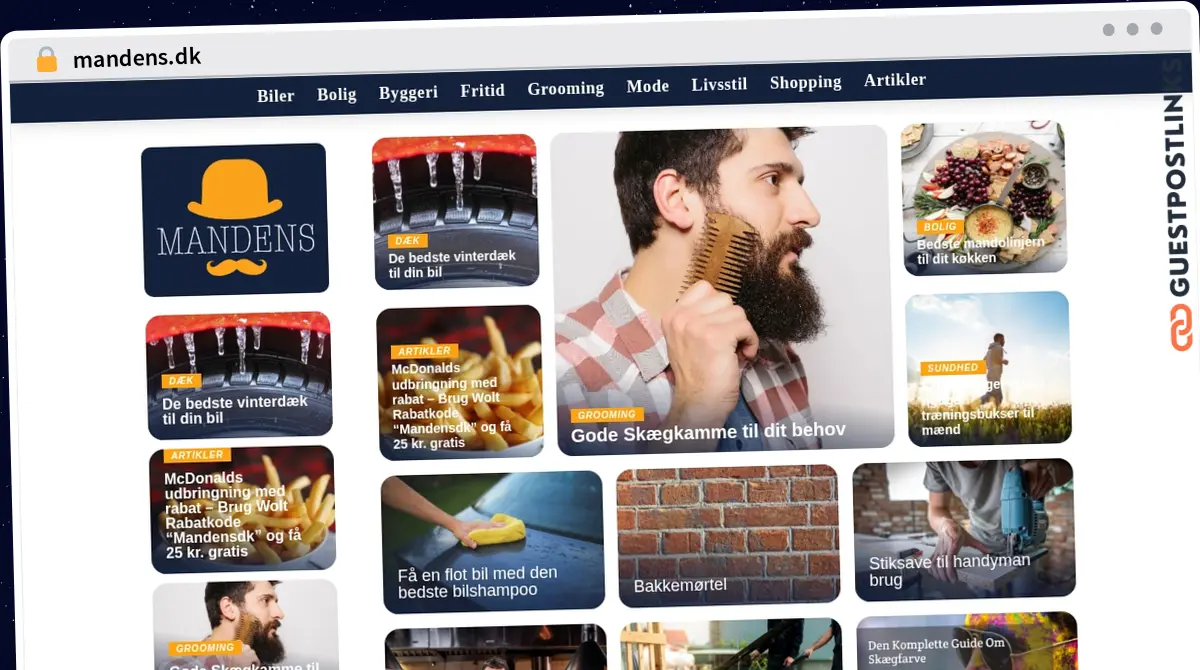 Publish Guest Post on mandens.dk