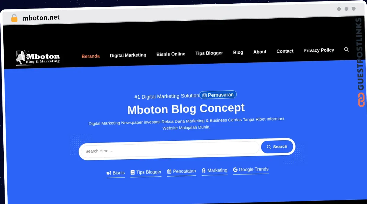 Publish Guest Post on mboton.net