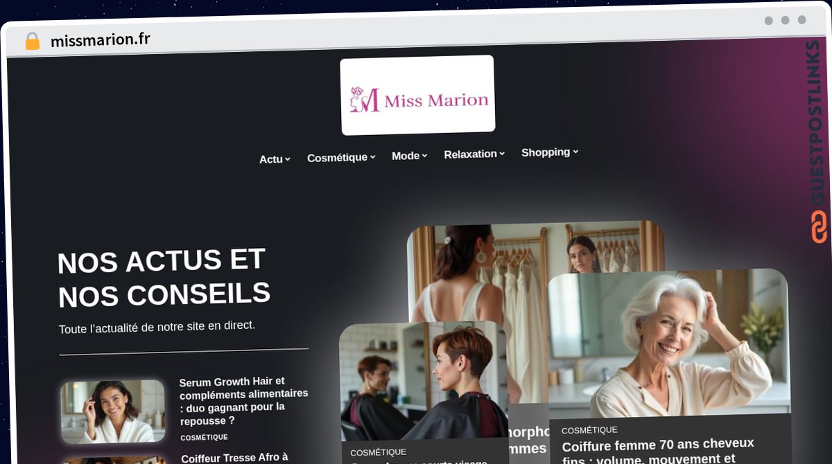 Publish Guest Post on missmarion.fr