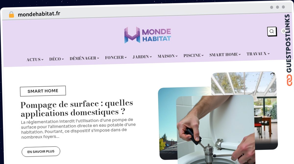 Publish Guest Post on mondehabitat.fr