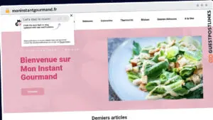 Publish Guest Post on moninstantgourmand.fr