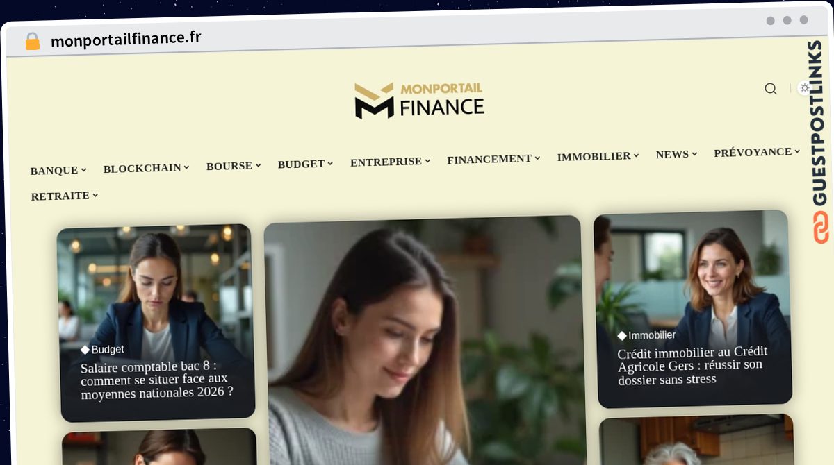 Publish Guest Post on monportailfinance.fr