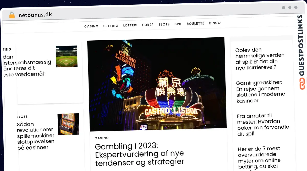 Publish Guest Post on netbonus.dk