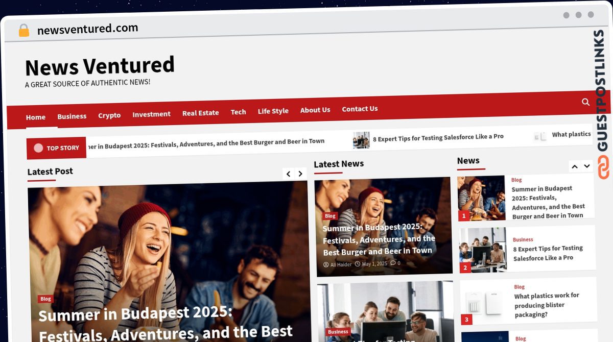 Publish Guest Post on newsventured.com
