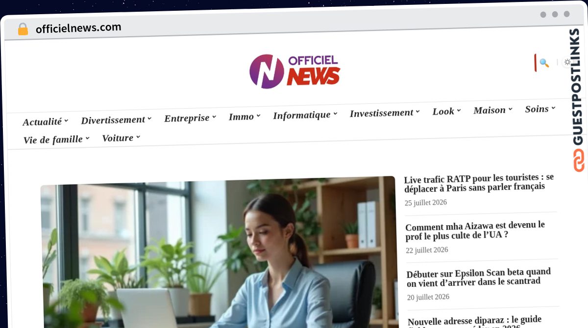 Publish Guest Post on officielnews.com