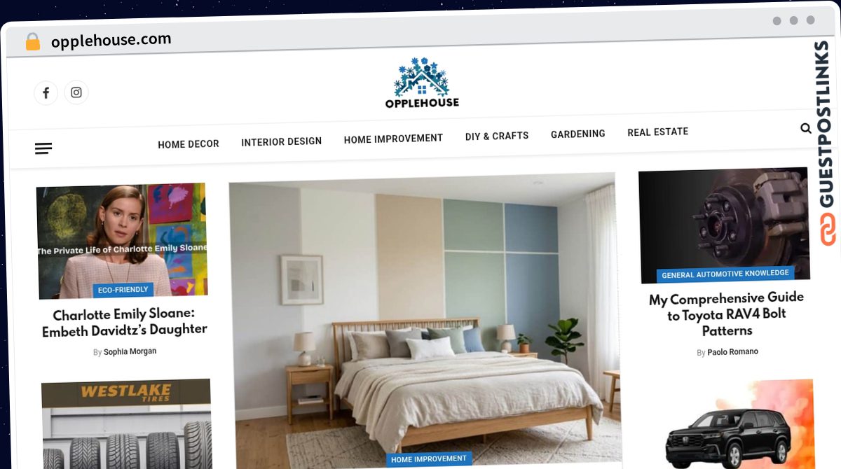 Publish Guest Post on opplehouse.com