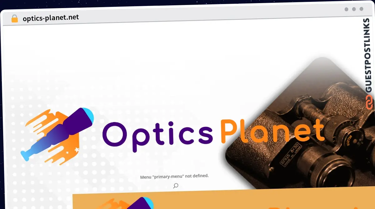 Publish Guest Post on optics-planet.net
