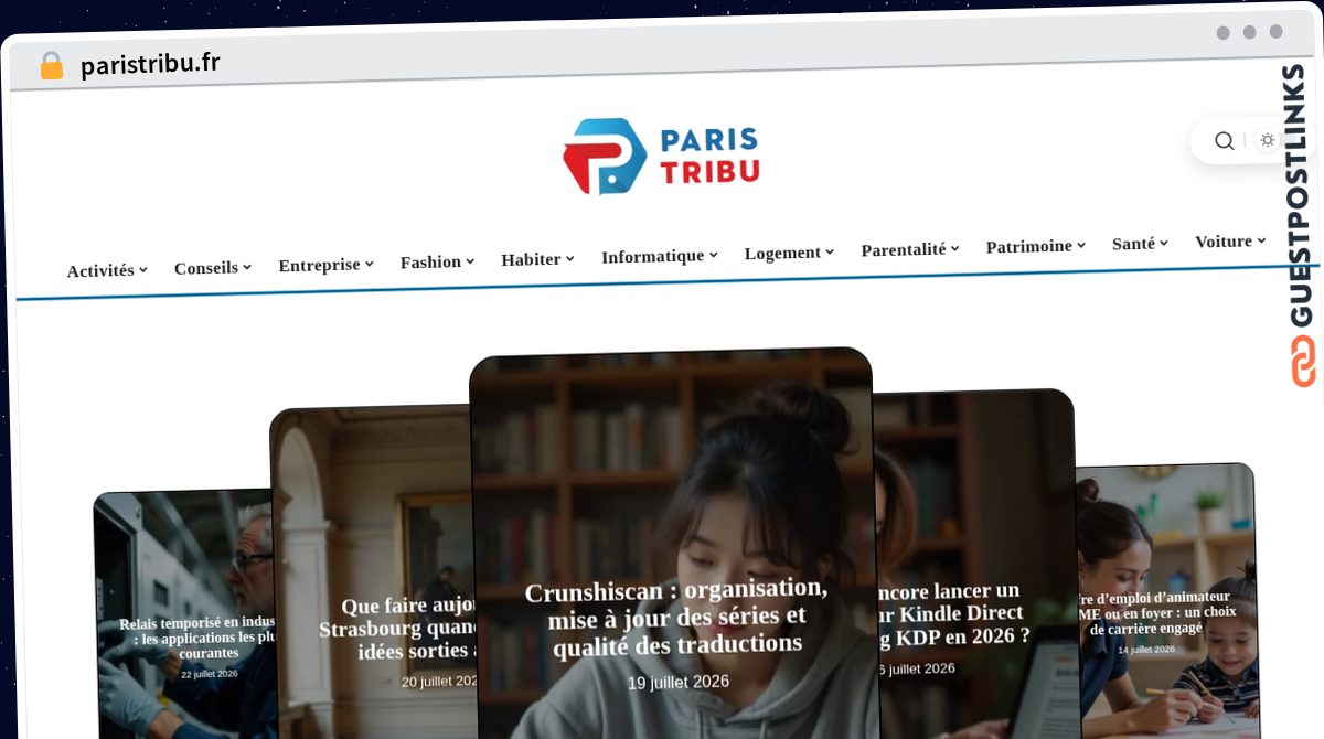 Publish Guest Post on paristribu.fr