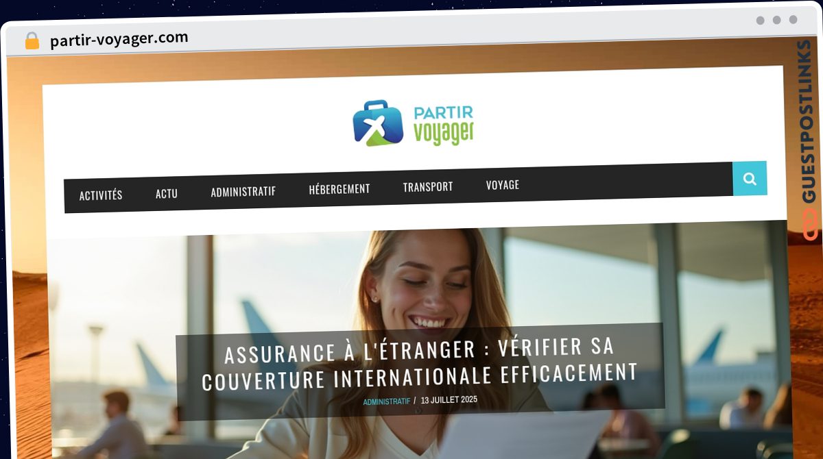 Publish Guest Post on partir-voyager.com