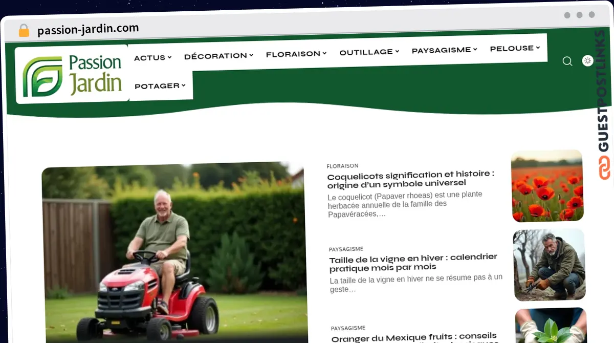 Publish Guest Post on passion-jardin.com