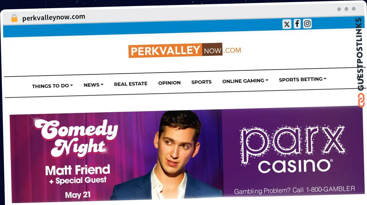 Publish Guest Post on perkvalleynow.com