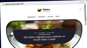 Publish Guest Post on plaisirs-gourmands.com