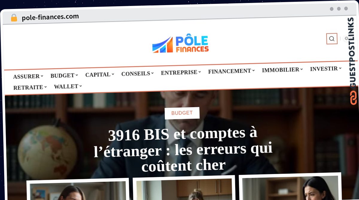 Publish Guest Post on pole-finances.com